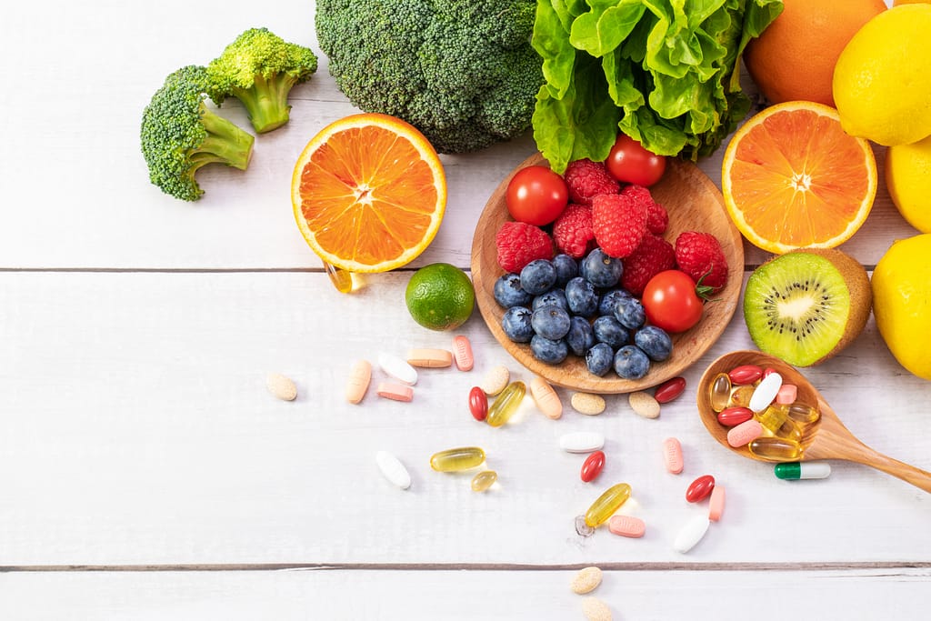 organic and inorganic vitamins image